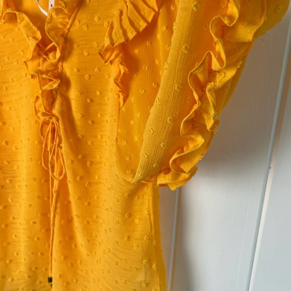 Anthropologie Ruffle Haida Boho Peasant Blouse - Picture 11 of 12